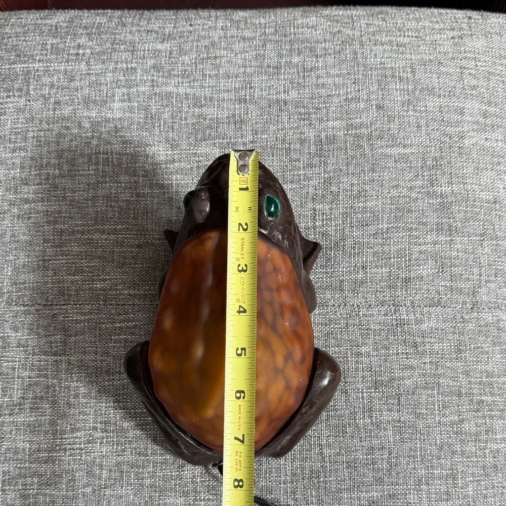 Reptile Frog Lamp with Orange Shell